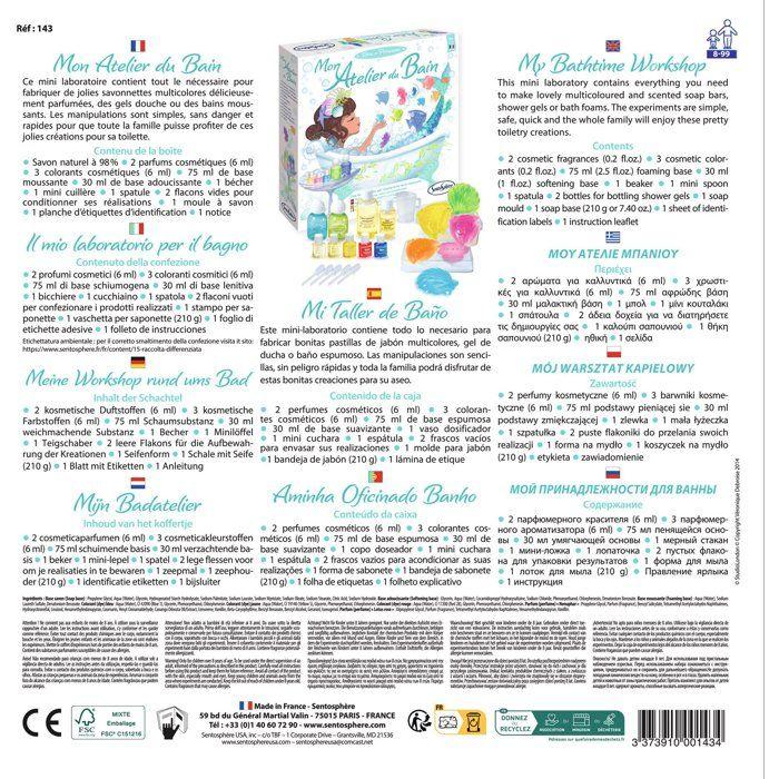 Mon atelier du Bain - SENTOSPHERE - Activités Ludiques et Educatives - Savons et bains moussants - Dès 8 ans