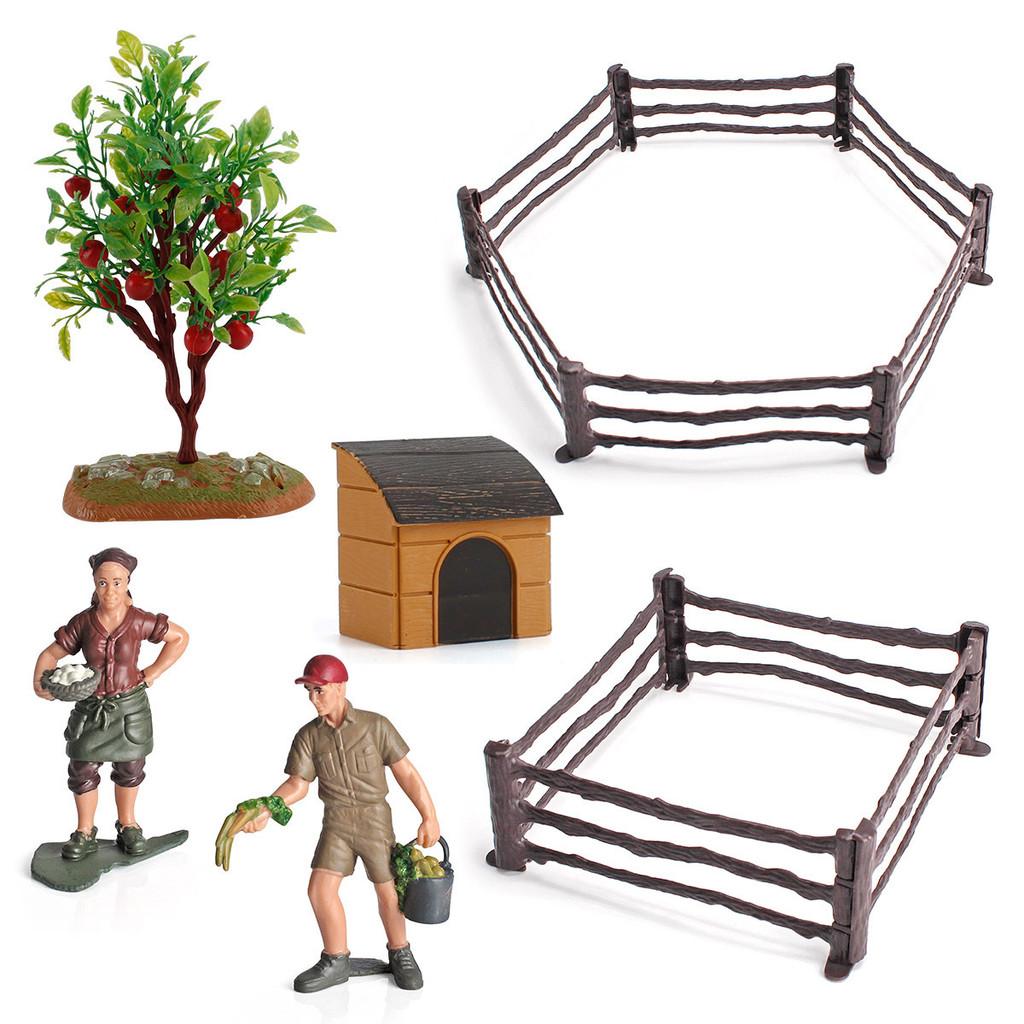 Оригинальный набор пластиковых фигурок животных для фермы, 36 штук, для творческой игры