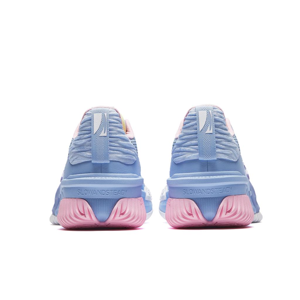 Anta Air Space 5 Clear Sky Outdoor Performance Shock Absorption Anti-Slip Wear-Resistant Low-Top Basketball Shoes Men Sneaker Blue Pink 912511606Q-2