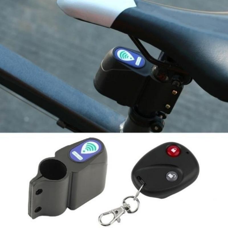 1PC Bike Alarm Lock Remote Control Antitheft Bicycle Bike Alarm Alerter Super Loud Rainproof Burglar Alarm