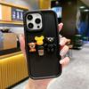 Трехмерный мишка для чехла мобильного телефона iPhone17Promax Apple 16/15 милый 14/11 модная девушка 7P/XR