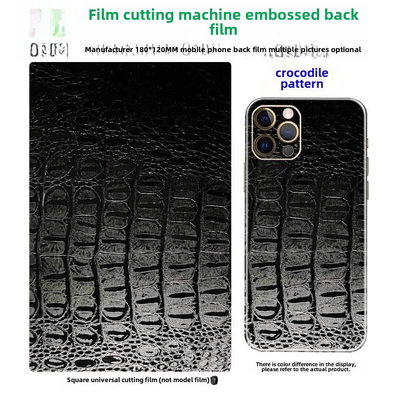 3-слойный 8-дюймовый станок для лазерной резки пленки из углеродного волокна для универсальной пленки для телефонов с рисунком под крокодиловую кожу.