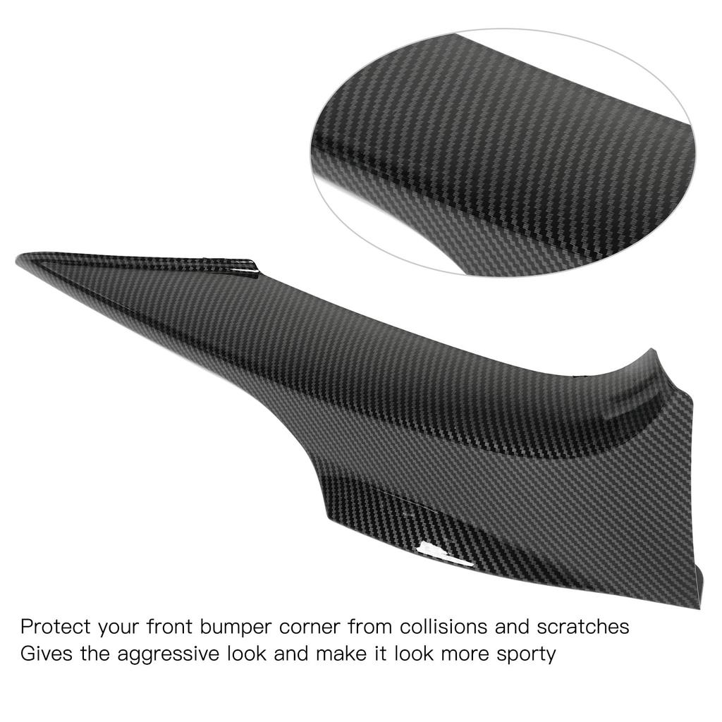 Front Bumper Lips Corner Spoilers Splitters Lower Bumper or Trim for 3 Series E92 M Sport 2006‑2010