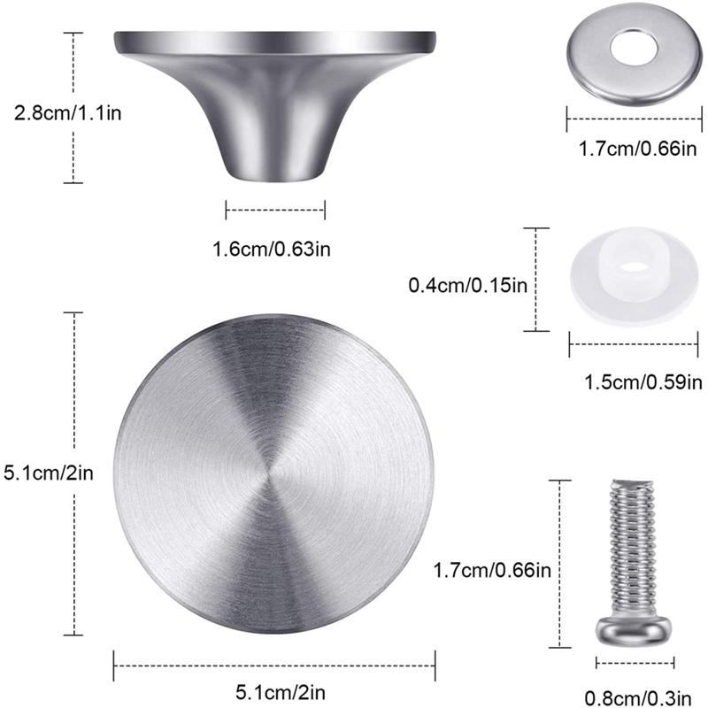 4 комплекта ручек для голландской духовки из нержавеющей стали, сменные ручки для крышек кастрюль для эмалированной голландской духовки Le Creuset Aldi Lodge