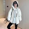 Tooling Hooded Pike Down Jacket Women's European Station Autumn Clothing New European Women's Clothing Fashion Thickened Jacket Tide