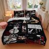 Michael Jackson Bedding 3 Piece Set HD Print Duvet Cover Pillowcases for Teens Adult Bedroom Decoration Christmas Gift C3157
