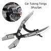 8/10/12 Inch Automatic Locking Length Flat Mouth Oil Pipe Sealing Pliers 3Pcs Hose Pinch Off Pliers Universal Car Repair Tool