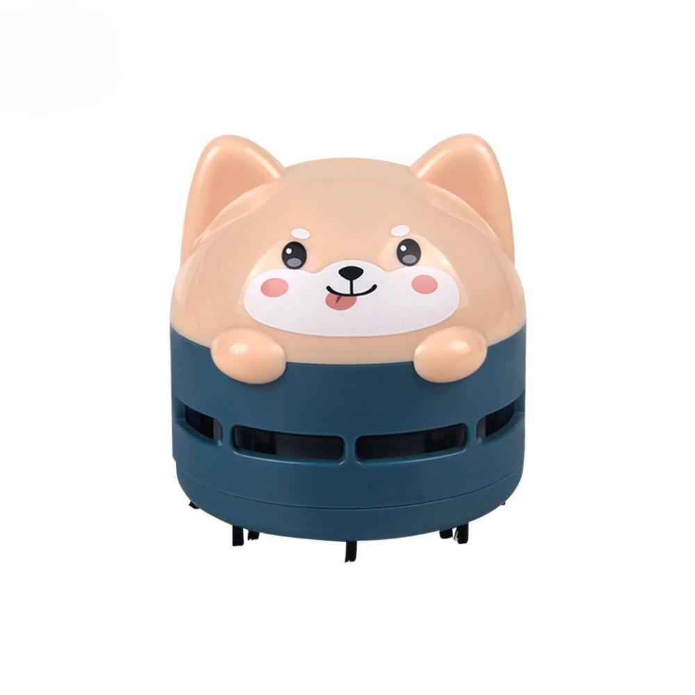 Мини Ручной Настольный Пылесос Портативный USB Перезаряжаемый Пылесос Мультяшная Форма Крошки Ластик Перхоть Конфетти Чистящая Щетка