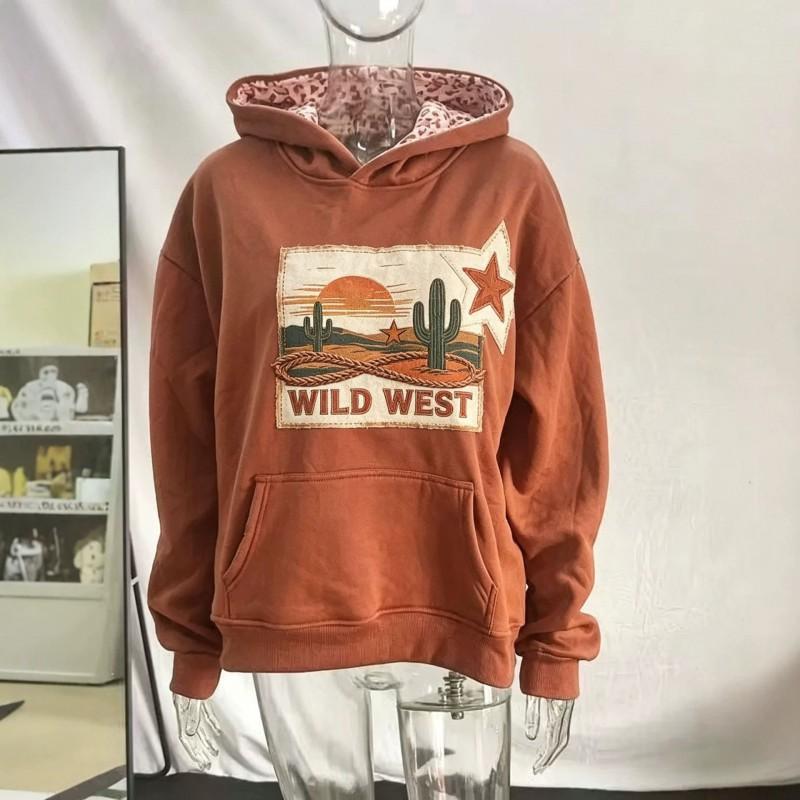 2026 Fall Winter Gothic Streetwear Hoodie Men Loose Fit Cotton Print Sweatshirt Casual Daily Wear