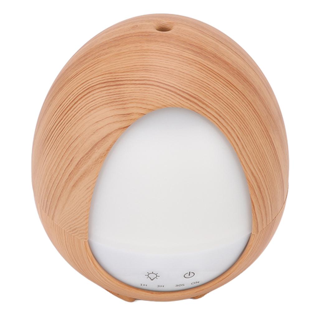 Ароматерапевтический увлажнитель воздуха 200 мл с дистанционным управлением, настольный увлажнитель с рисунком под дерево и светодиодной подсветкой