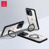 XUNDD For OnePlus 15 Case Luxury Casing Transparent Back Cover Shockproof Protective Cases With Rotatable Magnetic Holder
