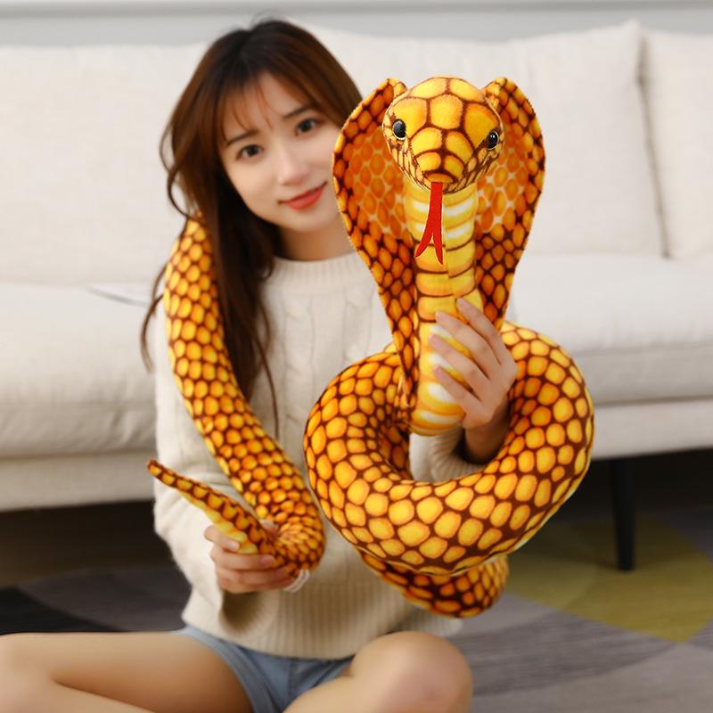 Cross-Border Cobra Python Plush Toy: Funny Snake Doll Gift for Boys