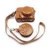 SIUTATDSH Camera Case, PU Leather, for Olympus PEN E-P7, Includes Camera Holder, Shockproof, Shock-Resistant, and Portable (Brown)