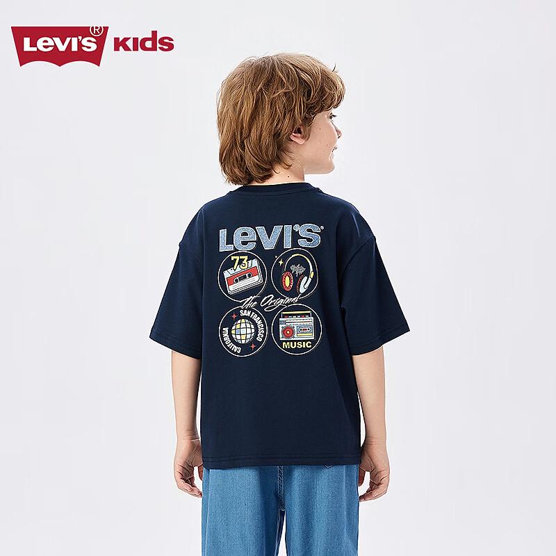 Levi's Охлаждающая и дышащая детская футболка с коротким рукавом