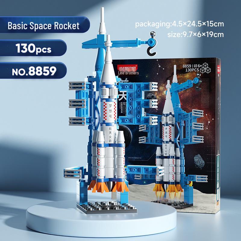 Spacecraft Starship Falcon Toy Building Blocks - Children's Rocket Assembly Set