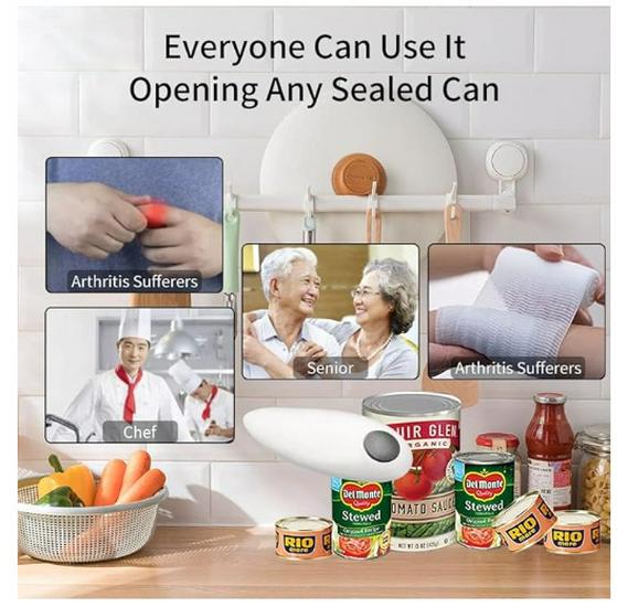 Автоматическая электрическая открывалка для бутылок и консервных банок с функцией One-Touch