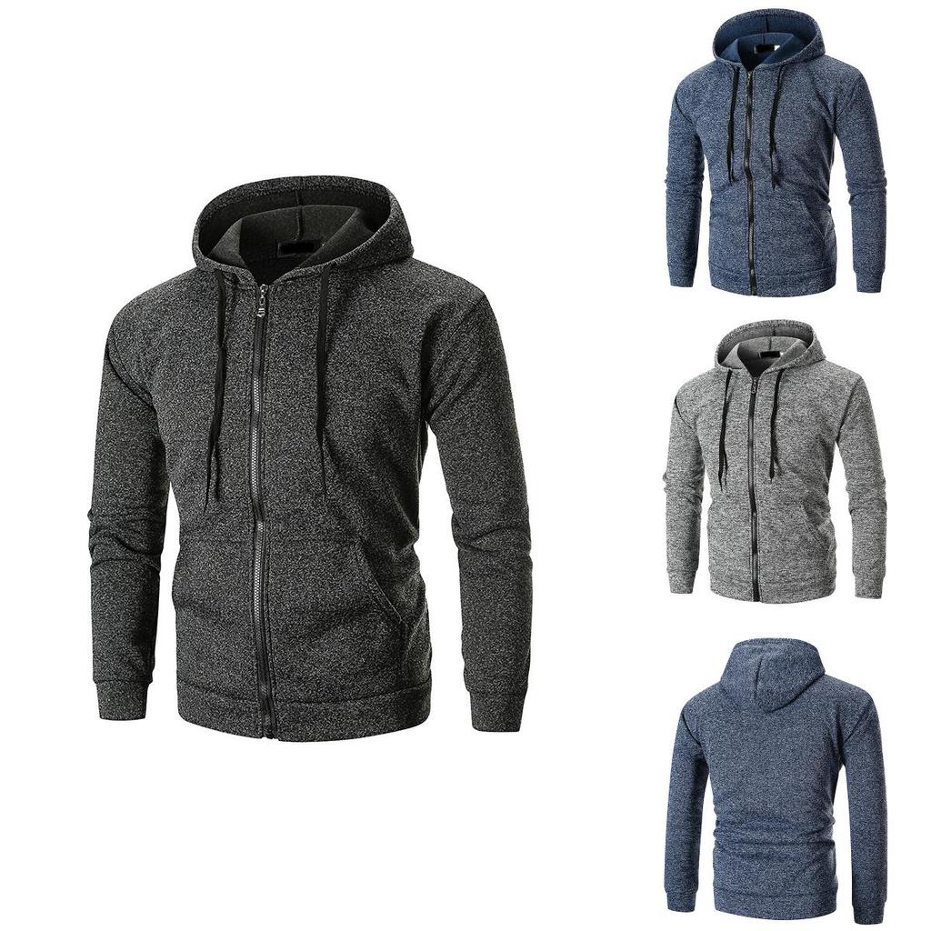 Premium Quality Men's Athletic Soft Sherpa Zip Up Hooded Hoodie Sweater Jacket Coat For All Seasons