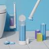 Disposable Toilet Brush Set with Replaceable Head - Effective Household Cleaning with No Dead Angles
