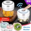 Electric Mini Garlic Chopper Garlic Cutter Garlic Masher Press Mincer Pepper Chili Vegetable Nuts Meat Grinder Food Processor Mincer Blender Mixer