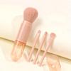 4 In 1 Mini Cute Makeup Brush Retractable Professional Foundation Blending Powder Eye Shadow Brush For Women Facial Cosmetics Makeup Brush Set