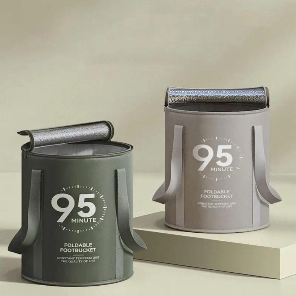 Multi-functional Soaking Basin Insulated Feet Bathtub Soak Foot Bag Folding Foot Bucket Dormitory