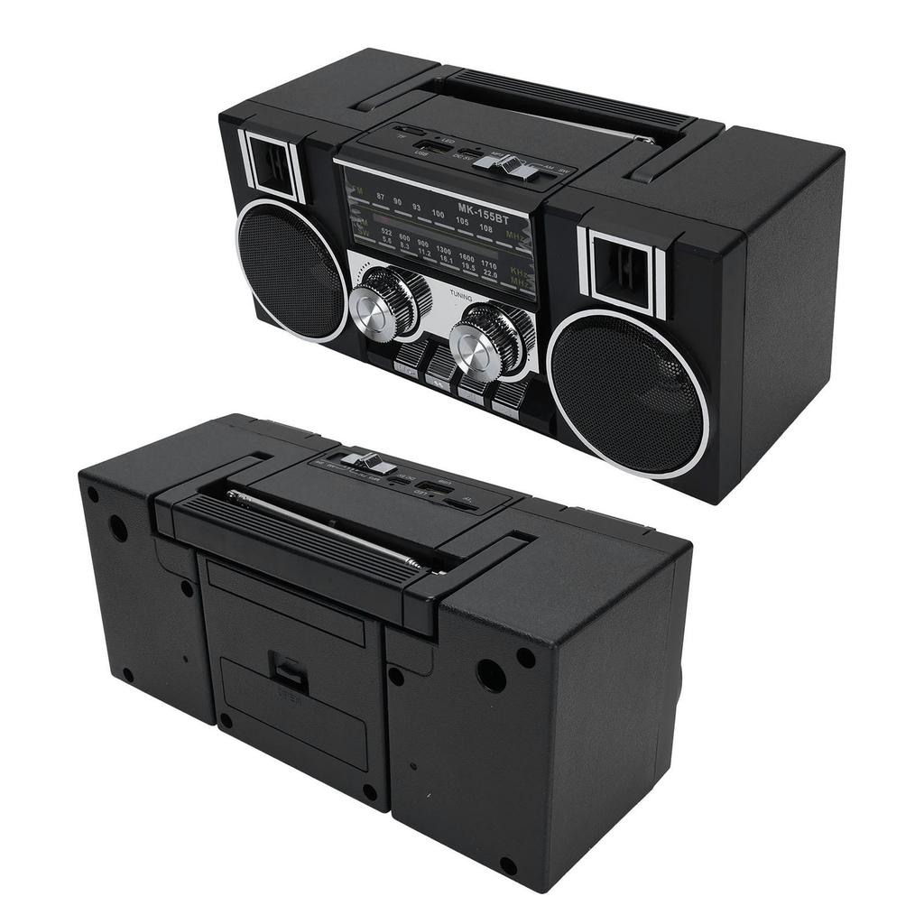 Portable FM AM SW Radio Full Band Clear Sound Quality Radio with RGB Speaker for Garden Bathroom