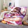 Sexy Anime Girls Blanket Soft Plush Flannel Throws Blankets for Sofa Bed Couch Best Gifts All Season Light Bedroom Warm Decke