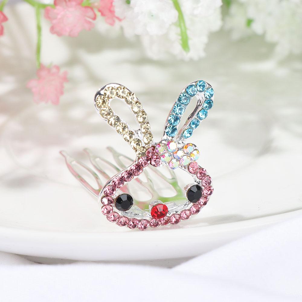 Девочка Кристалл Вечеринка Детский Головной Убор Корона Гребень Заколка Кролик