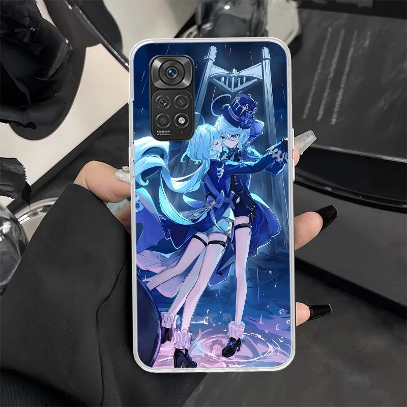Чехол для телефона Genshin Impact Furina для Xiaomi Redmi Note 13 12S 12 11S 14 11E Pro Plus 11 10 10S 9 9S 8 8T 5G Мягкий силиконовый чехол