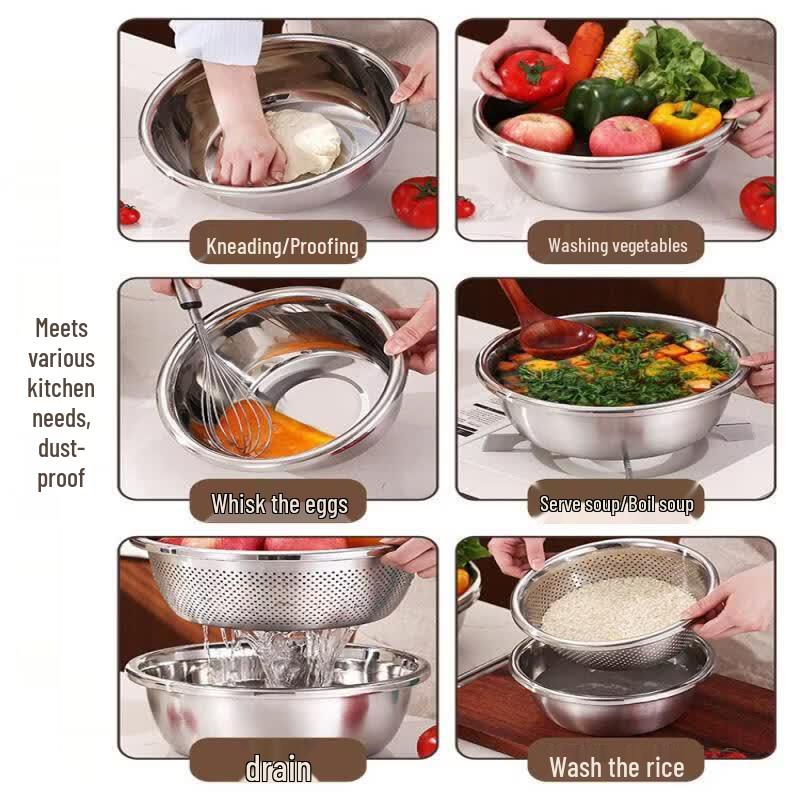 Youluo Extra Thick Stainless Steel Mixing & Washing Basin