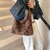 2024 осень новый ретро пригородный леопардовый принт сумка подмышкой повседневная мода личность темперамент одно плечо сумка женская