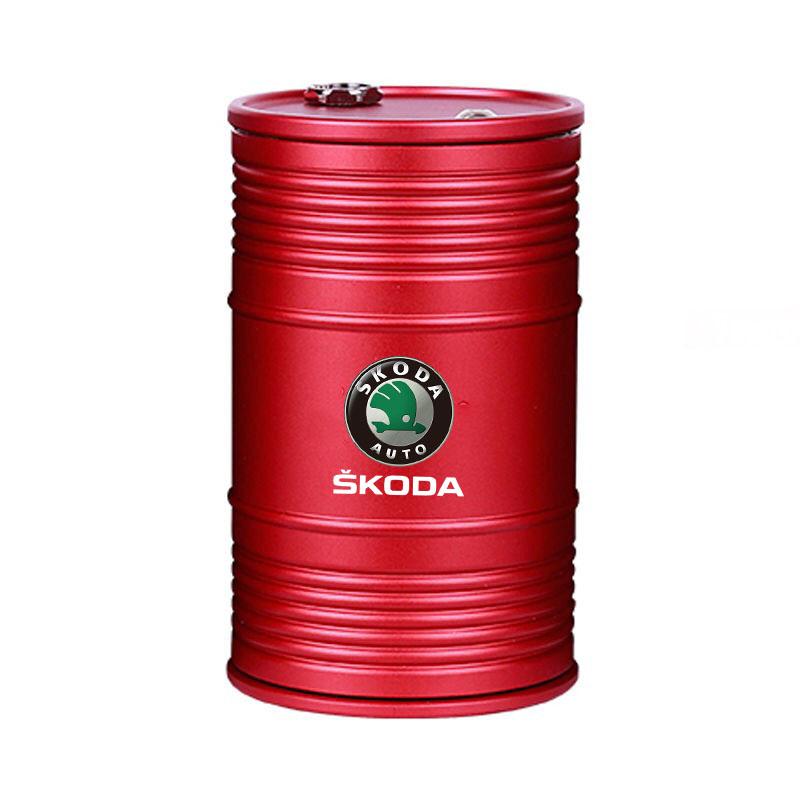 NTHX6 Car Ashtray with Lid Smell Proof Portable Ashtray Cup Holder For Skoda octavia 3 2 superb 3 kodiaq Fabia Kamiq Karoq Accessories