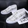 Fashion Fashionable Sports Shoes Korean Version Versatile Flat Shoes New Spring and Autumn Thin Breathable Plaid Women's Casual Shoes