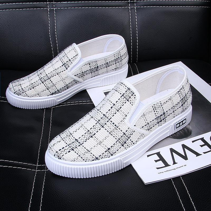 Fashion Fashionable Sports Shoes Korean Version Versatile Flat Shoes New Spring and Autumn Thin Breathable Plaid Women's Casual Shoes
