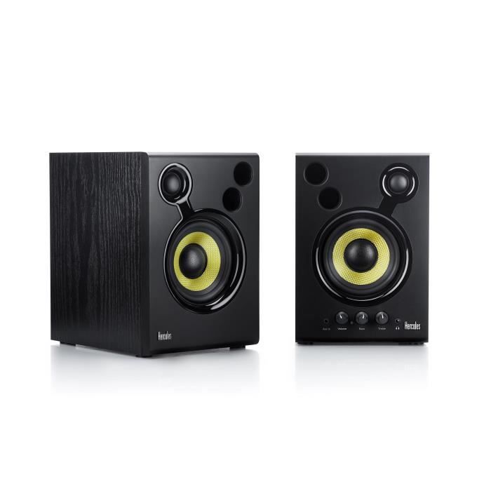 Enceintes de monitoring actives - HERCULES - DJMONITOR 42 - 2×20W RMS - Woofer 4" - Caisson MDF 9mm