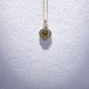 Heart Shaped Citrine Pendant Necklace For Beloved, Chain Necklace For Women , Weeding Gift Jewelry