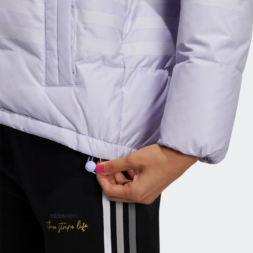 adidas Neo Outdoor Sports Теплая куртка-пуховик с капюшоном Зимняя женская куртка светло-фиолетового цвета H18634
