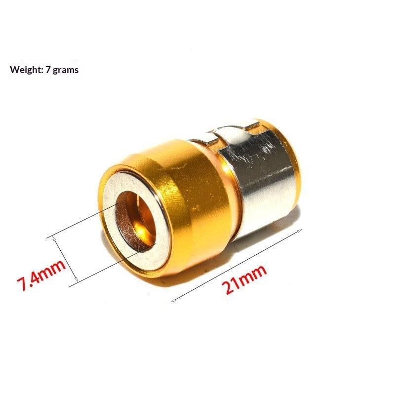 1/3/5Pcs Universal 1/4 Batch Head Colored Magnetic Coil Metal Screwdriver Head Magnetizer Electric Tool Accessory Set
