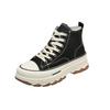 Spring New Canvas Shoes Female Students High-top Platform White Shoes Heightening Casual Board Shoes Versatile Ins Single Shoes