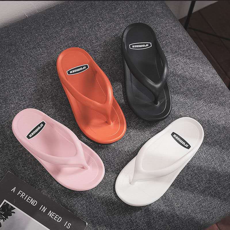 2024 New Summer Thick Sole Sandas Women Flat Home Indoor Beach Sandals Casual Open Toe Slides Women Slip On Slippers Flip Flops