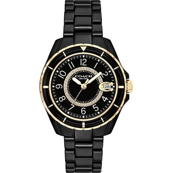 Coach PRESTON 33mm Stainless Steel & Ceramic Case 14503461 Wrist Watch