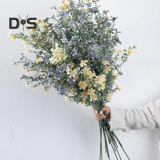 Искусственная шелковая ткань, имитация цветка, легкий уход, креативная мини-искусственная орхидея, зеленое растение