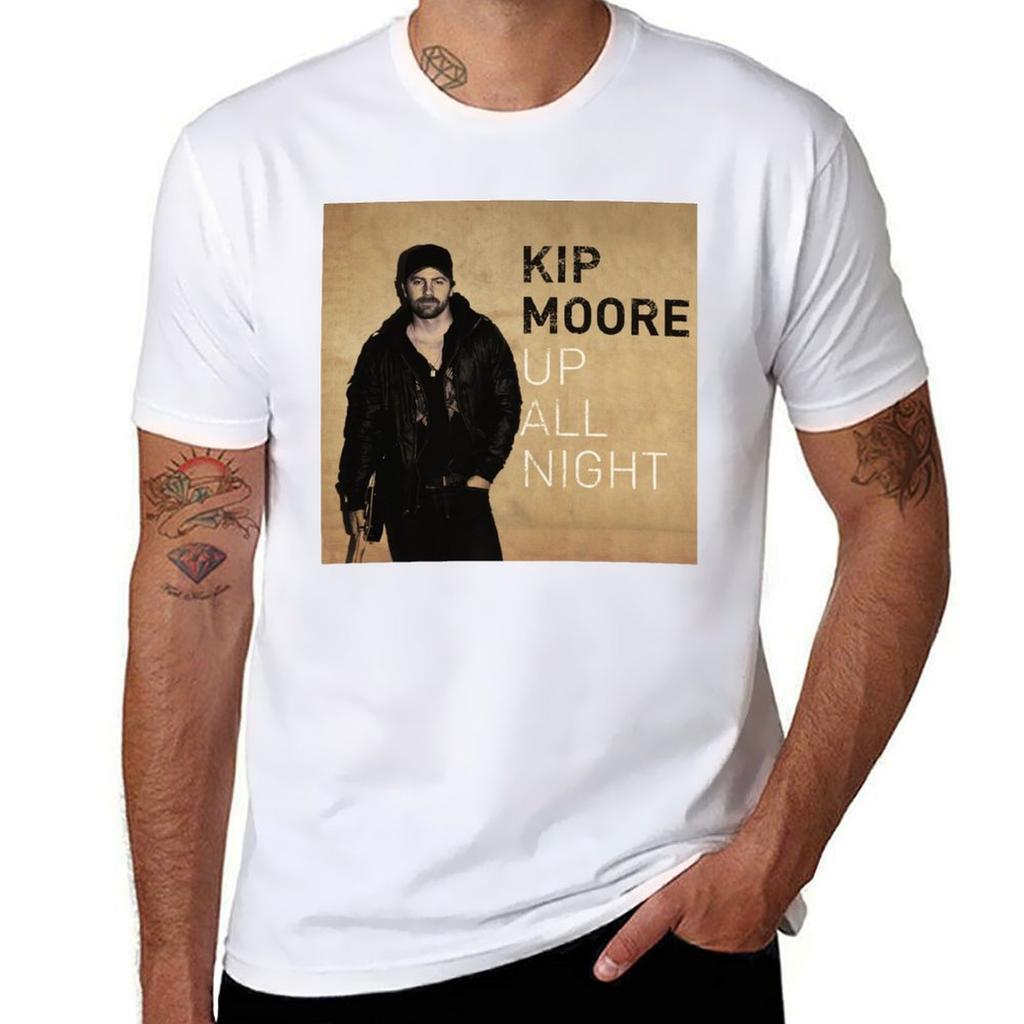 Kip moore up all night tour 2019 2020 kentang Футболка хлопковая упаковка футболок мужская футболка хлопок 100% хлопок футболка мужчина Футболка