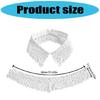 Дышащий съемный воротник-аксессуар с ажурным узором и острым воротничком для женского свитера, универсальное украшение для шеи
