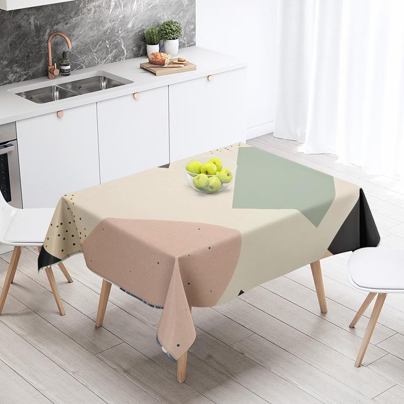 Скандинавская минималистичная геометрическая скатерть 140X200 см, машинная стирка, в стиле инс, скатерть для обеденного стола, бытовая, декоративная для гостиной