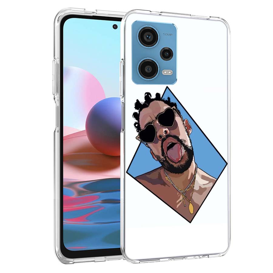 B-Bad B-Bunny Phone Case For Redmi Note 13 12 14 15 Pro Plus 13R 11 11T 11E 11S 10 Pro 10S 9 9S Cover Cell Clear TPU Capa Cases