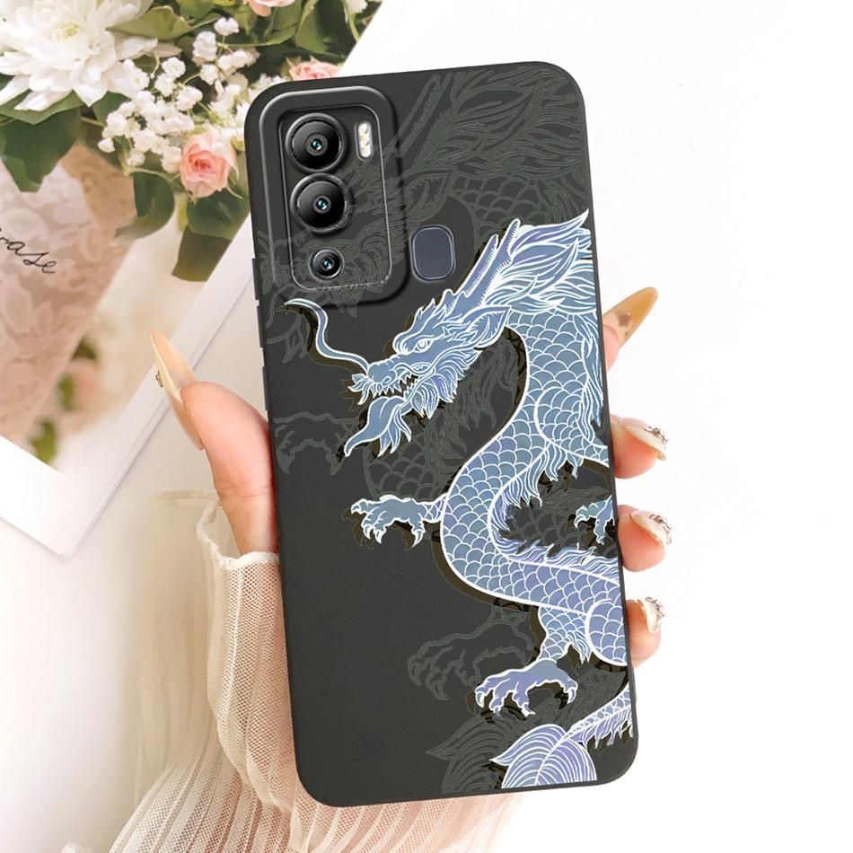 For Infinix Hot 12i 12 Play Fashion Dusk Beach Painting Phone Case For Infinix Hot12i Hot 12Play Soft Silicone Covers Bumpers