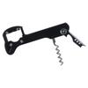 2 Pcs Black Stainless Steel Bottle Opener 5.7 Inches Three In One Bottle Opener Bar