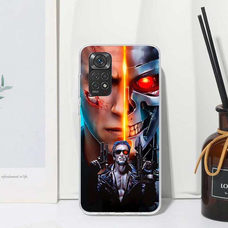 Чехол для телефона Arnold Schwarzenegger Terminator для Xiaomi Redmi Note 13 14 12S 11S 10S 12 11E 10 Pro Plus 11T 9S 9 8T 8 7 Art Funda