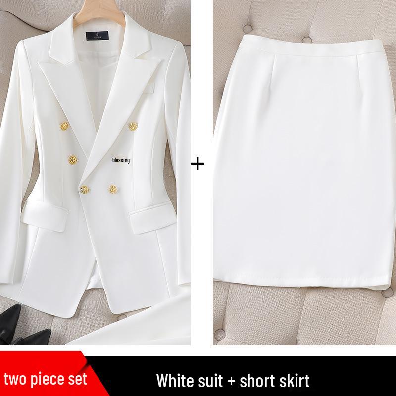 Женский белый формальный костюм Zihong класса люкс - Стиль богини 8017